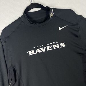 Nike Baltimore Ravens NFL On-Field Dri-FIT Long Sleeve Shirt Men's XL Black